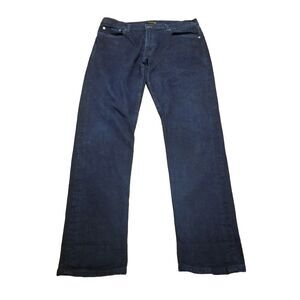 Flint & Tinder Jeans Men's Size 34 Slim Tapered Dark Blue Denim USA (34x32.5)